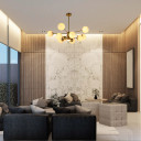 Luminary Opal Globe Chandelier | LED Illumination | 10 Globe