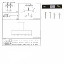 Black Metal Cuboid Kitchen Island Chandelier Ceiling Light 5xE27