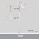 Nordic Floor Lamp with Wood Accent