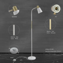 Modern Floor Lamp with Gold Accents