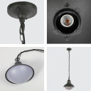 Dark Grey Norman Vintage Outdoor Pendant Lamp