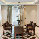 Mary Lillian Mediterranean Elegant Transitional Crystal Chandelier Ceiling Light