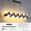 Celestial Cluster Vertical and Horizontal Chandeliers