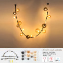 Dimmable Multi-Glass Globe Branch Pendant Light