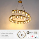 Helix Glow Pendant Chandelier