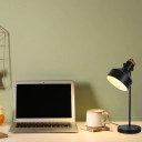 Modern Desk Lamp with Wooden Accent