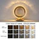 Elegant Halo Glow Ring LED Table Lamp