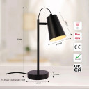 Modern Sleek Cut Cone Desk Lamp