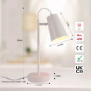 Modern Sleek Cut Cone Desk Lamp