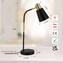 Modern Elegance Curve E27 Desk Lamp