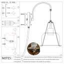 Plug-In Pendant Industrial Dome Wall Light
