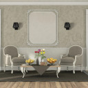 Black Accented White Metal Swing Arm Frustum Wall Light with Pull Down Switch