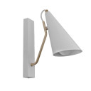 White Metal Cone Wall Light