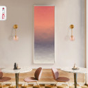 Amber Glass Gold Metal Pendant Wall Light E27 Fitting