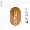 Traditional Gold Metal Minimalist Wall Light