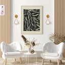 Opal Glass Gold Metal Globe Wall Light