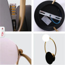 Black White and Gold Earth and Moon Wall Light Fitting