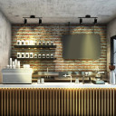 Virmo Side Connected Black Rotatable Cylinder Rod GU10 Spotlight