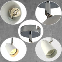 Skurupp White Cone Rotatable GU10 Chrome Ceiling Spotlight