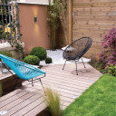 Black Corrugated Up Down Outdoor Modern LED Wall Light