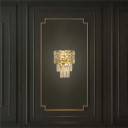 Basketweave Crystal Chandelier Wall Light