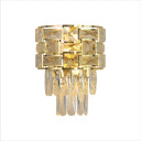Basketweave Crystal Chandelier Wall Light