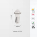 Adjustable Lunar Halo Bedside LED Wall Light