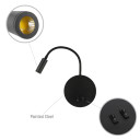 Gooseneck Reading Nook Ambient Bedside LED Wall Light
