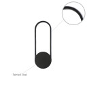 3000K 24W Ellipse Ambient Black LED Wall Sconce