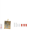 Gold Metal Swing Arm Frustum Wall Light with Pull Down Switch