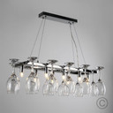 Polished Chrome Wine Glass Holder Diner Light