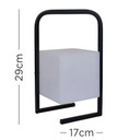 IP44 RGB LED Rechargeable Table Light with White Cube Shade