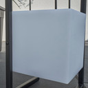 IP44 RGB LED Rechargeable Table Light with White Cube Shade