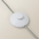 Ceramic Midi Floor Lamp with Cream Shade