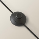 Black Wooden Tripod Floor Lamp with Table