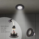 Recessed IP65 GU10 Downlight with Junction Box – Black/White