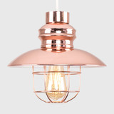 Penglai Copper Wire Basket Fishermans NE Pendant Shade (SKU: MS-CLEAR-21659)