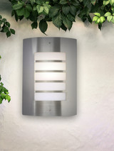 Medlock Stainless Steel Wall Light With No Bulb