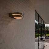 Lutec Fancy Stainless Steel Outdoor LED Wall Light