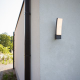 Lutec Kira Outdoor LED Wall Light With Bluetooth Connectivity