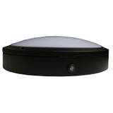 Diecast 18w Black/ Opal Round LED Bulkhead With Photocell