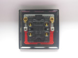 Varilight Graphite 21 45A Cooker Switch (Single Plate, Red Rocker)