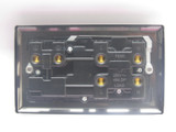 Varilight Pewter 45A Cooker Panel with 13A Double Pole Switched Socket Outlet (Red Rocker)