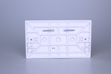 Varilight White Double Blank Plate