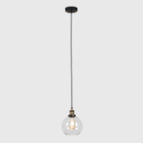 Sheridan Steampunk Electric Pendant Clear Glass Shade