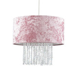 Boland Velvet Pendant Shade Clear Droplets