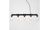 Steampunk 5 Way Pipework LED Ceiling Light (SKU: MS-CLEAR-21173)