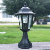 Lutec Corniche Black Outdoor LED Bollard Light