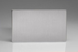 Varilight Brushed Steel Screwless Blank Plate