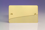 Varilight Polished Brass Ultraflat Blank Plate